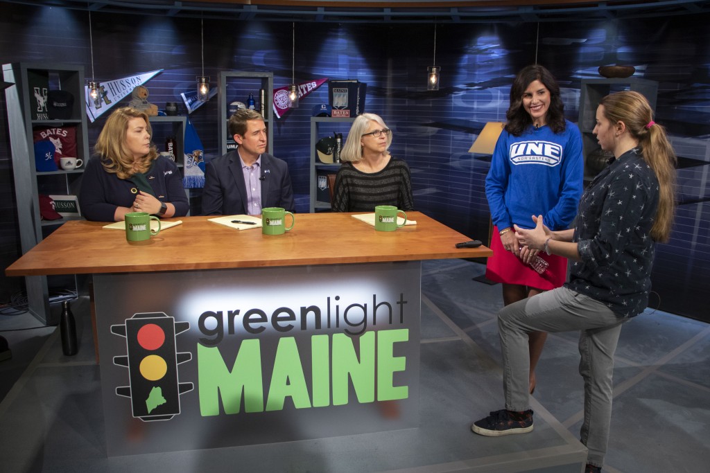Jillian Robillard speaks with Greenlight Maine judges