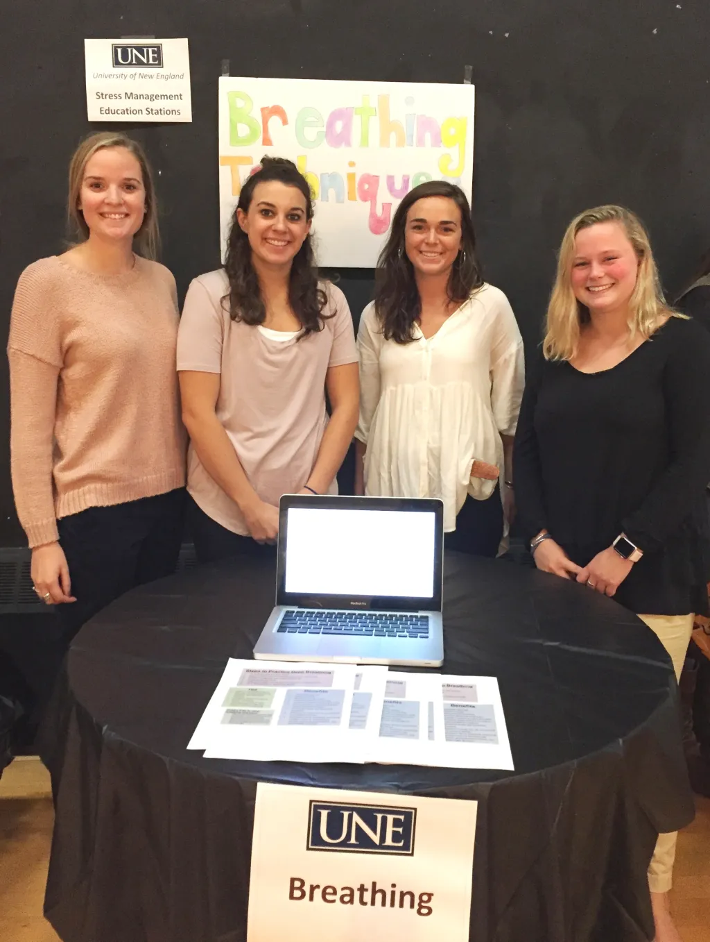HWOS students Meaghan Bessette, Jordan Earley, Laurie Atkinson and Hannah Reidman