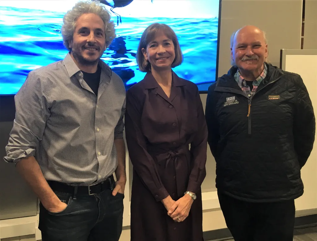 (Left to Right): Keith Ellenbogen; Susan Farady, J.D.; and Barry A. Costa-Pierce, Ph.D, M.S.
