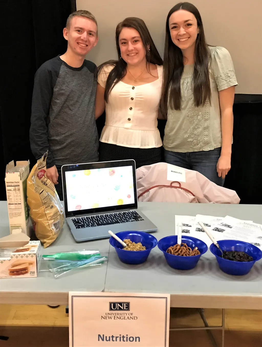 From left: Timothy Baroz (Public Health ’20), Rosalia Galanis (HWOS ’20), and Hana Chouinard (HWOS ’20)