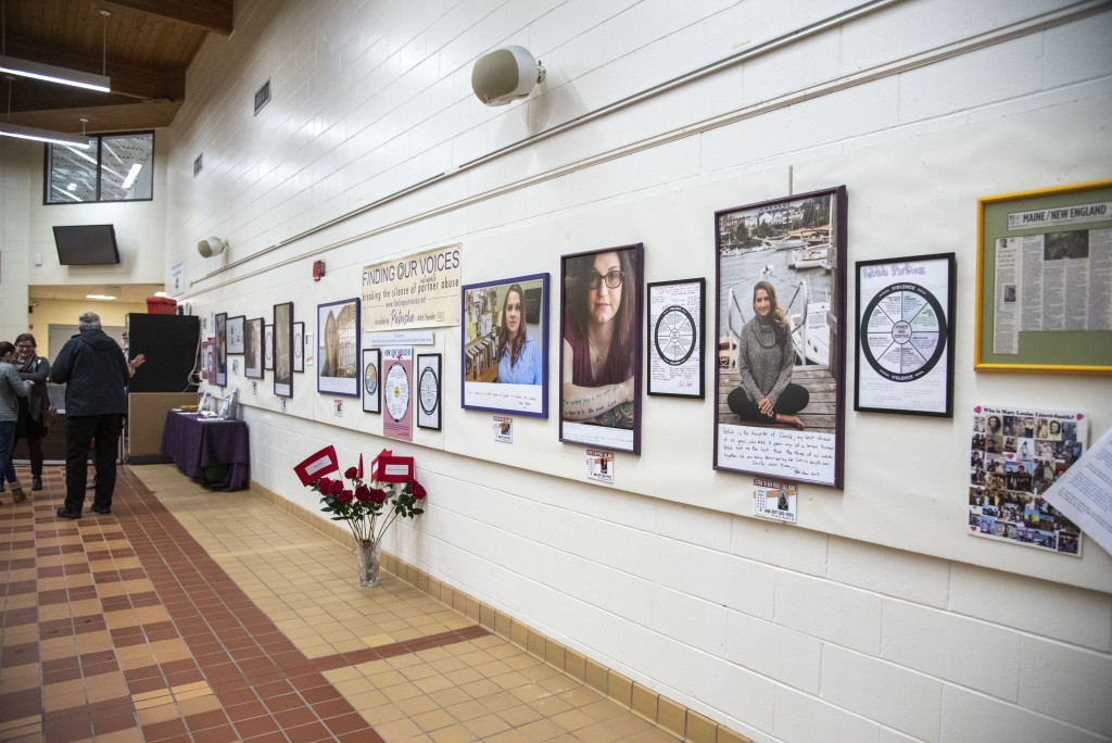 Patrisha McLean's exhibit, "Finding Our Voices: Breaking the Silence of Intimate Partner Abuse"