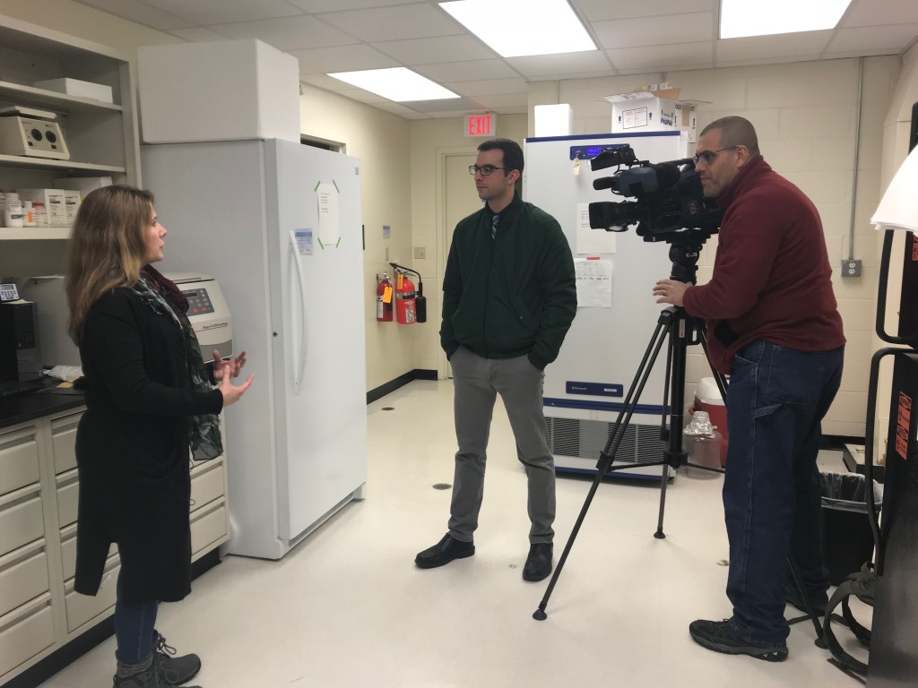 WMTW's Tyler Cadorette recently interviewed Meghan May in her lab