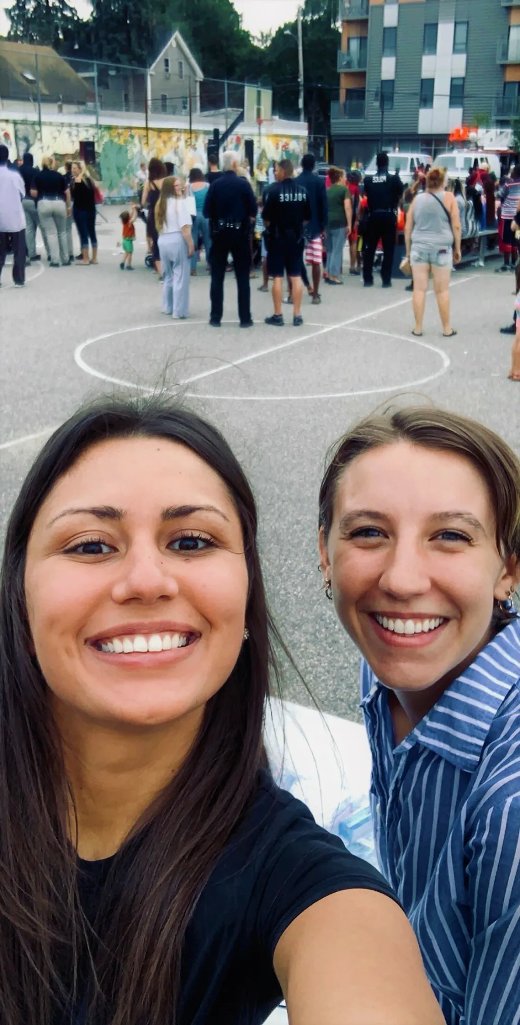 UNE students Sarah Anaie and Kelli Ehemann