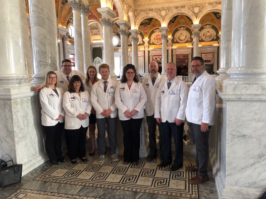 Two UNE students recently traveled to Capitol Hill to advocate for pharmacy issues