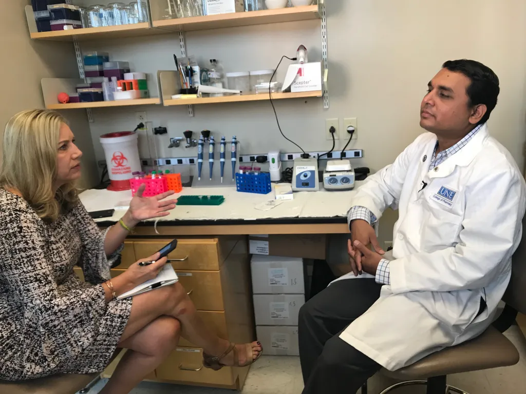 Srinidi Mohan speaks with WCSH's Vivien Leigh about his research