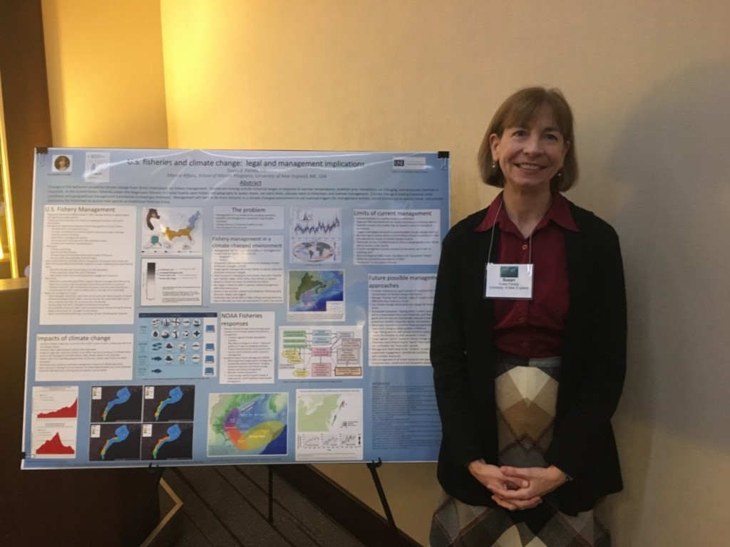 Susan Farady presented her research on law and policy issues related to managing fisheries 