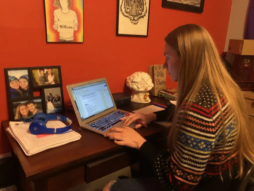 Thoits was teaching five days a week at Westbrook Middle School when the pandemic struck