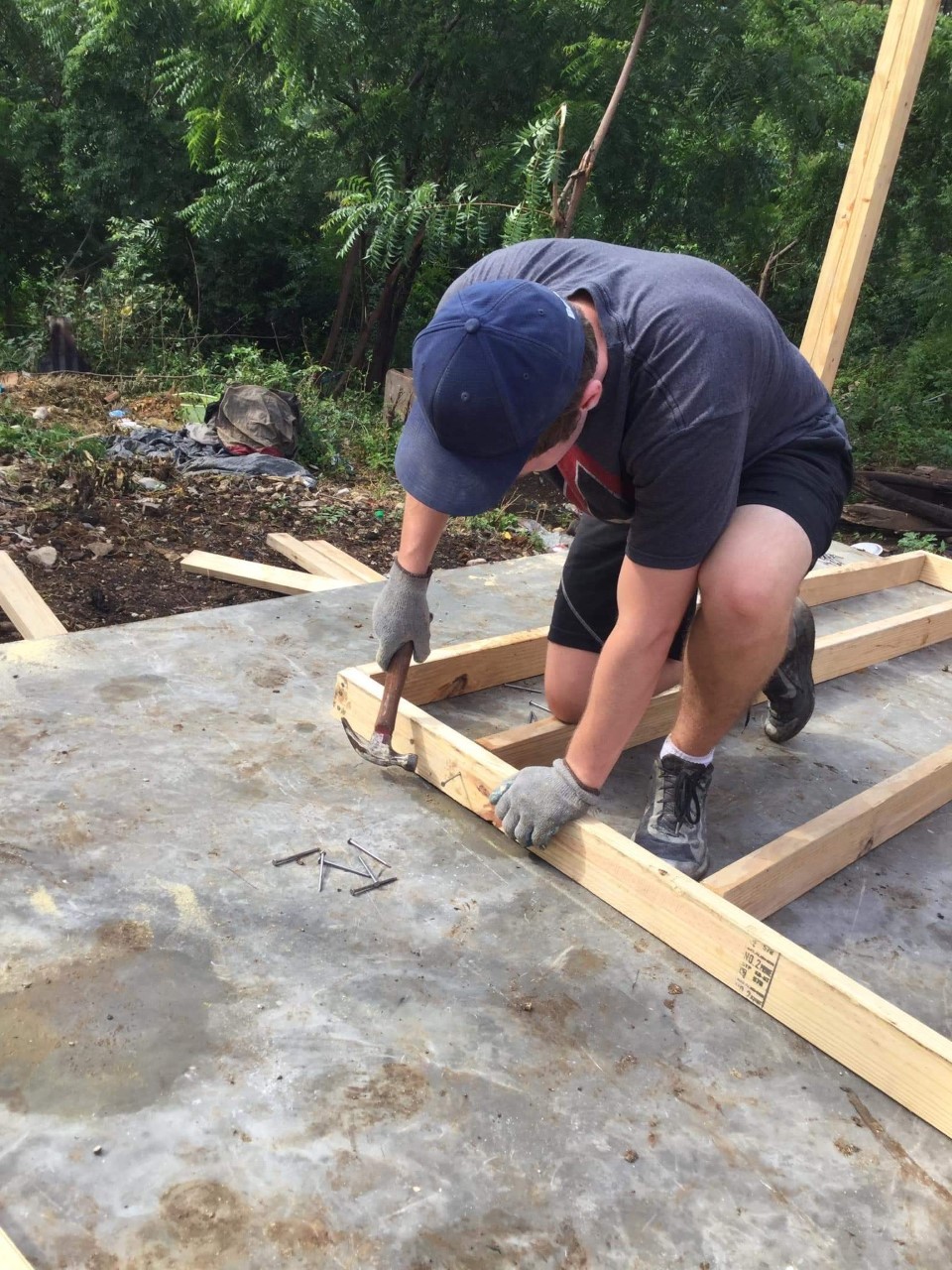 Patrick helped build homes in Haiti during two separate trips to the country