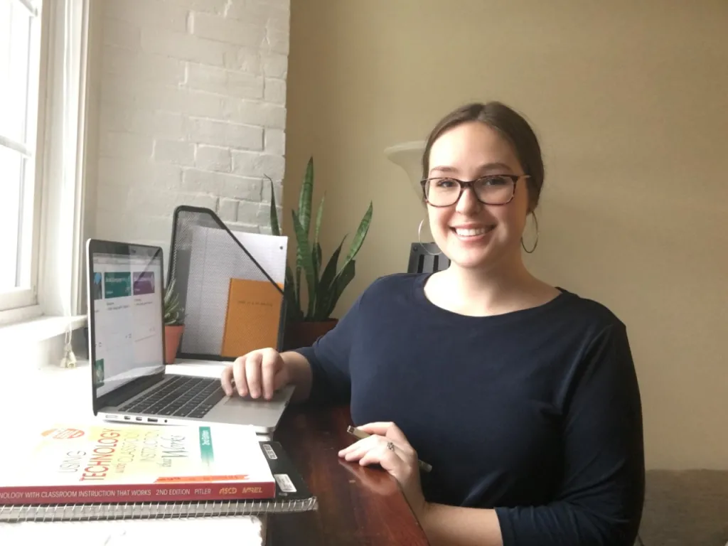 Nee says remote teaching is challenging but she's maintaining engagement with students and providing academic opportunities
