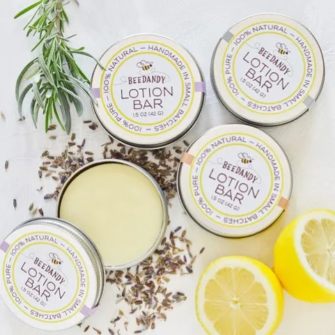 Martineau says the lotion bars are great for helping heal chapped hands