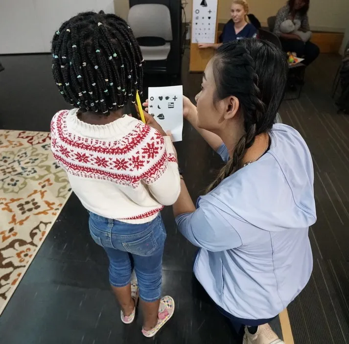 Students provided hands-on care and learned about the health access challenges some Mainers face