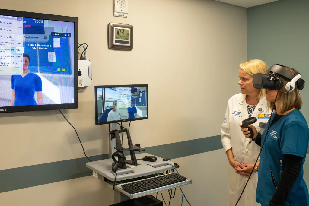 Virtual reality programs in UNE's simulation lab featured on CNN