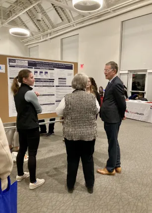 UNE's Department of Physical Therapy held its annual poster session for third-year students in December, and it included a job fair for the second year in a row.