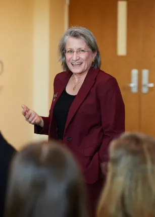 Maine lawmakers and Portland Counselors get a first look at UNE's new medical educational facility on Jan. 10. 