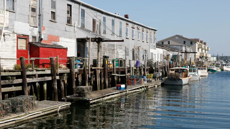 Portland, Maine working waterfront near University of New England.