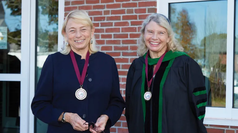 Maine Governor Janet Mills with Dora Mills 
