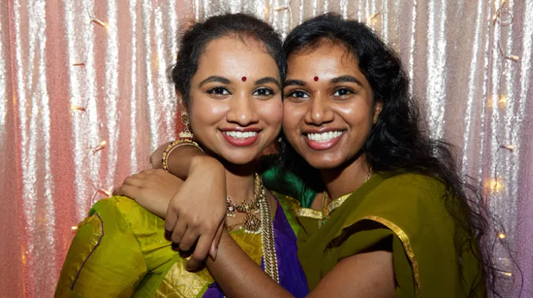 Two students at the College of Osteopathic Medicine Diversity Gala