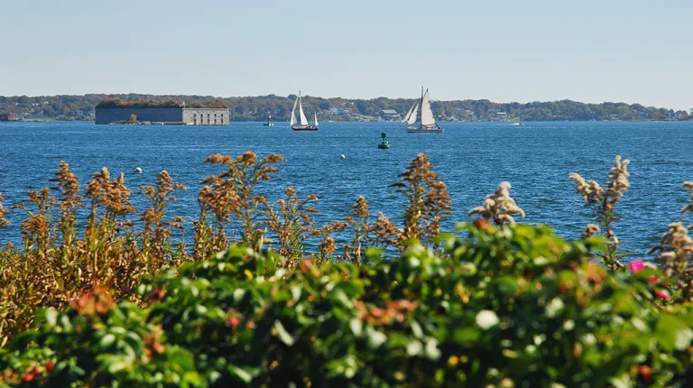 Overlooking Casco Bay and Fort Gorges