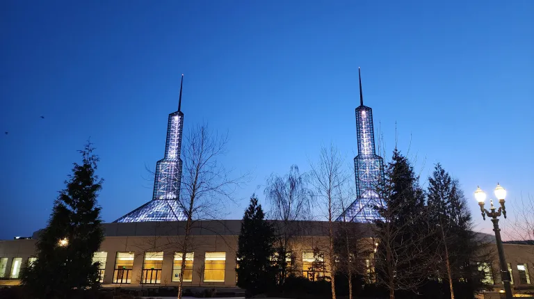 The Oregon Convention Center, where the conferences were held