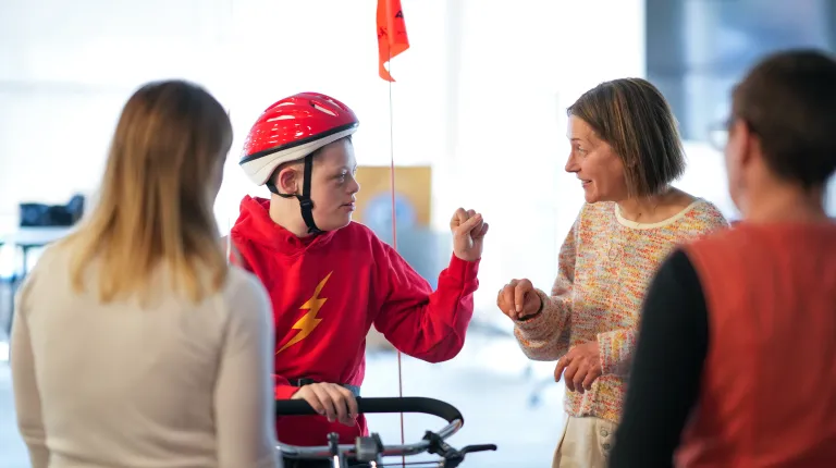 UNE students foster mobility access for locals with disabilities at adaptive bicycle fitting