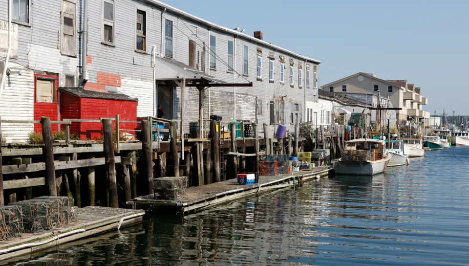 Portland, Maine working waterfront near University of New England.