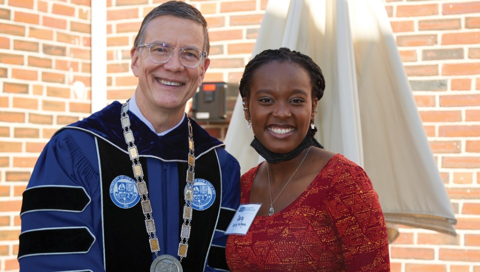 President Herbert and Darby Mutagoma