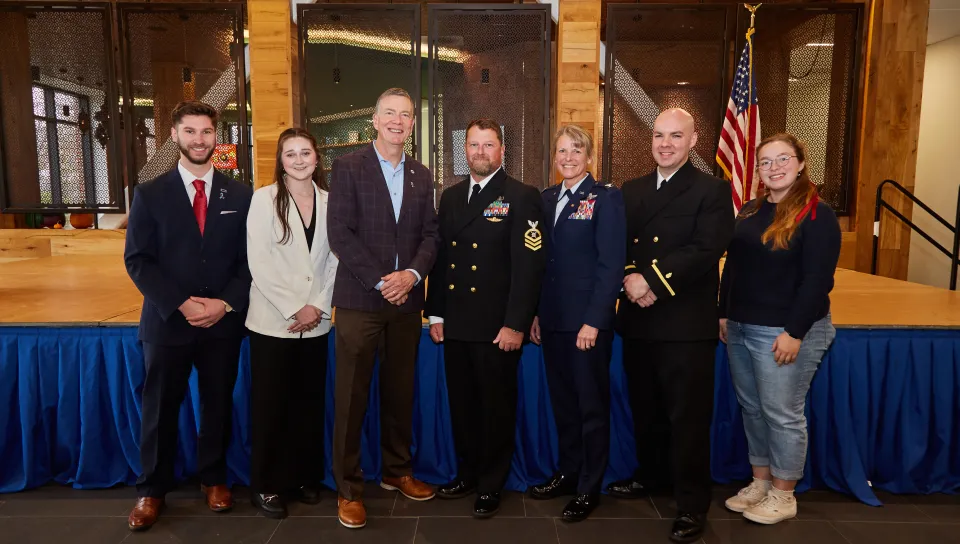 All speakers pose for a group photo