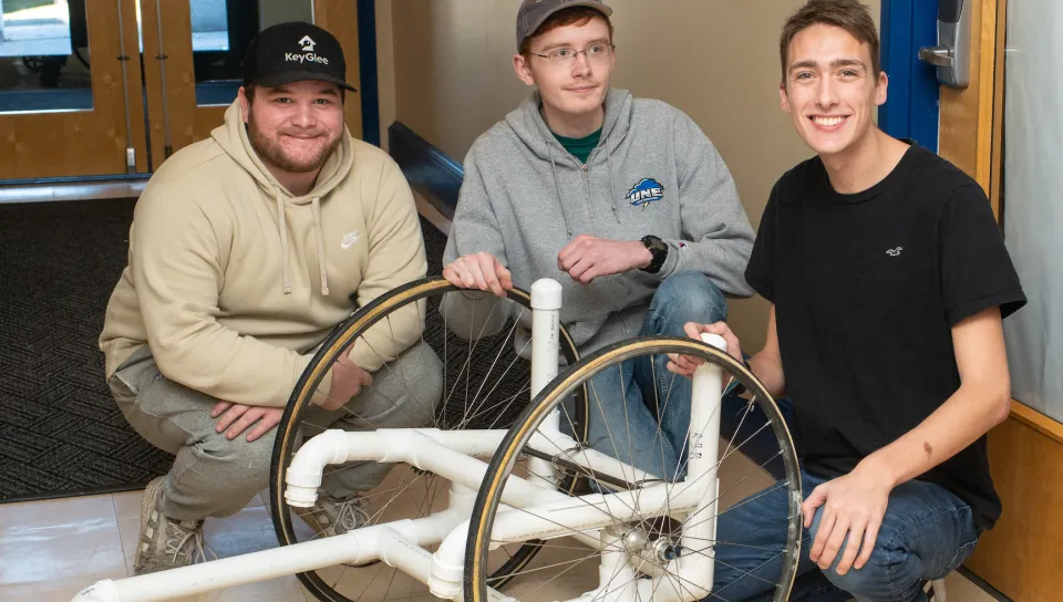 group of students with wheelchair