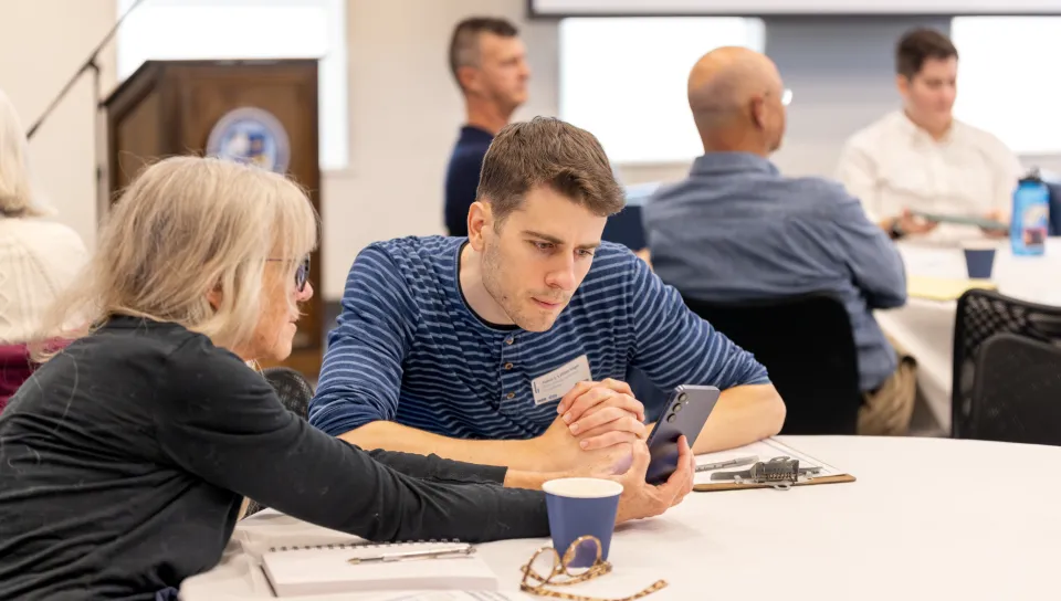 UNE students shared their climate research at the first Southern Maine Climate Action Workshop