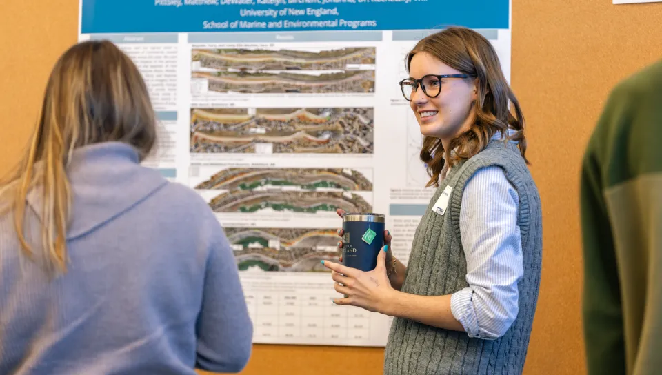 UNE students shared their climate research at the first Southern Maine Climate Action Workshop