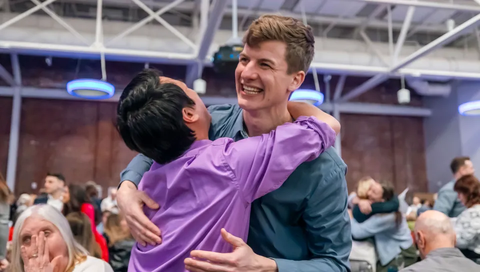 UNE students celebrate their residency match places in Girard Innovation Hall