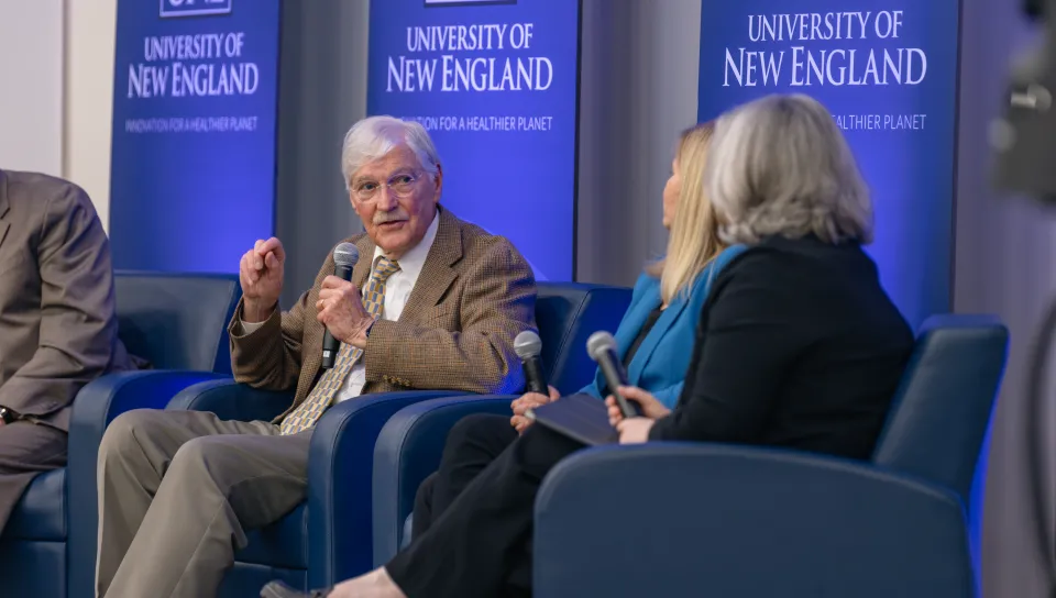 UNE’s climate panel pulls together champions of interdisciplinary education
