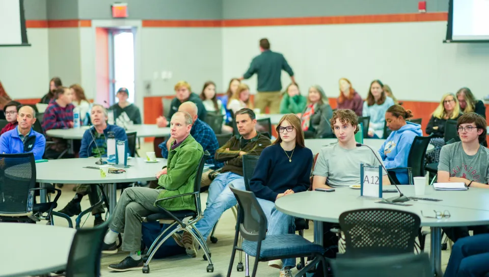 Ocean historian Helen M. Rozwadowski’s, Ph.D., explained in the Connections Lecture how history can be a powerful tool in helping to save the oceans. 