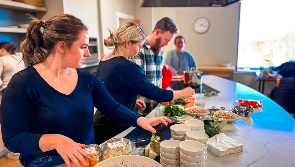 Kelsey Randall oversees kitchen tasks