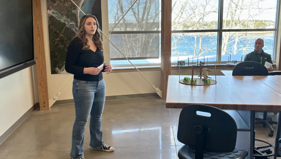 UNE students use innovation to enhance enclosures for happy eels