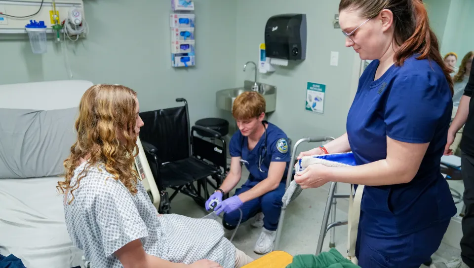 Nursing and PT work together during pediatric ISIC CASE