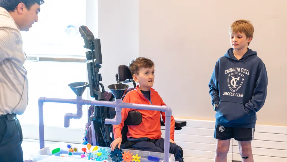 UNE occupational therapy students showcase real-world adaptive designs for children with disabilities