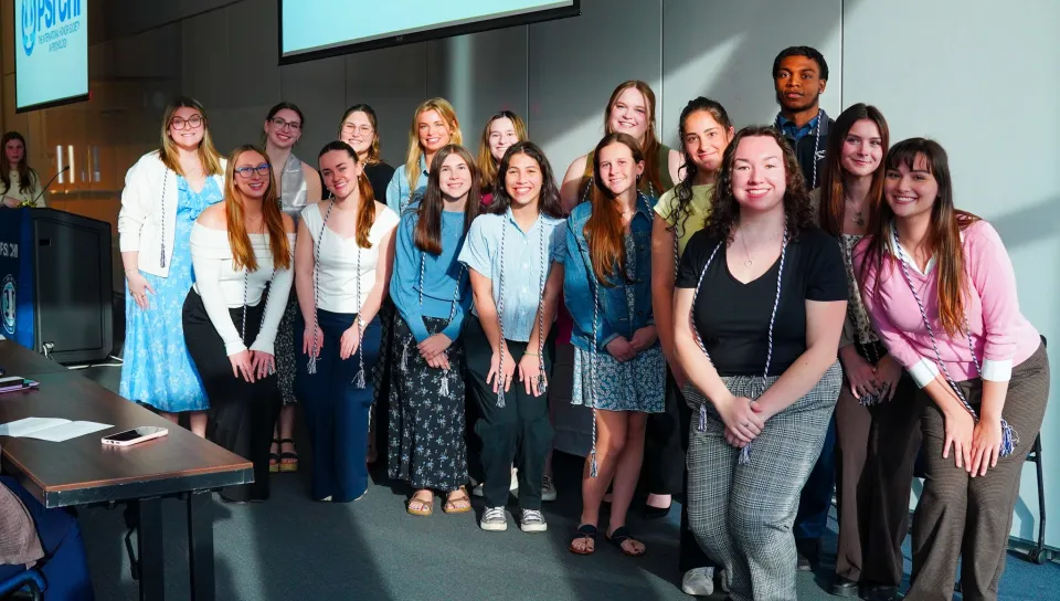 UNE’s PSI CHI Honor Society Chapter welcomes 26 new members