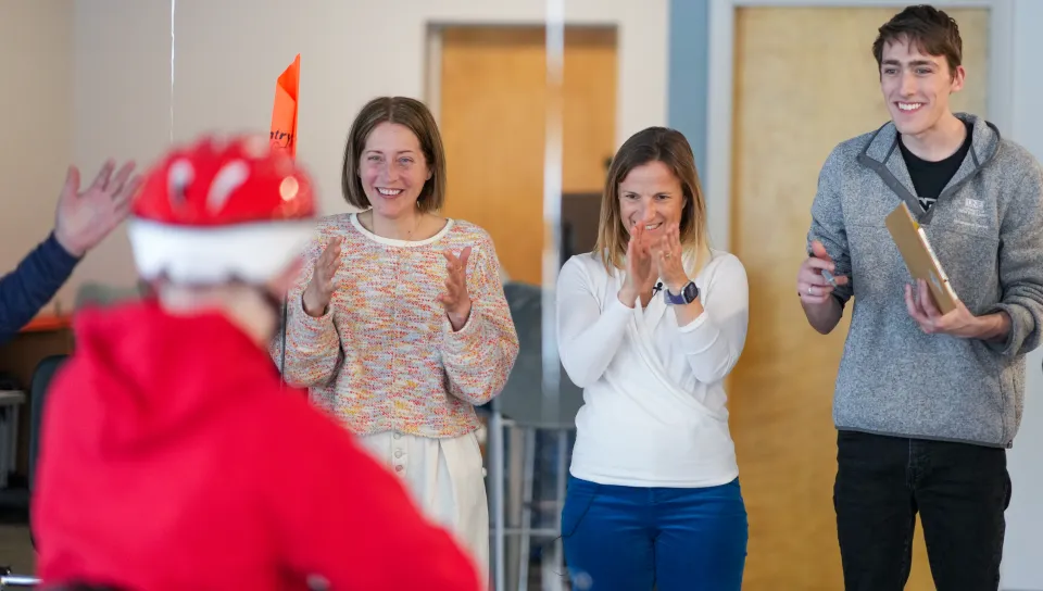 UNE students foster mobility access for locals with disabilities at adaptive bicycle fitting