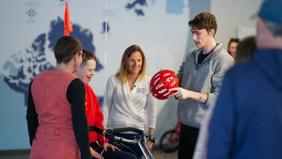 UNE students foster mobility access for locals with disabilities at adaptive bicycle fitting