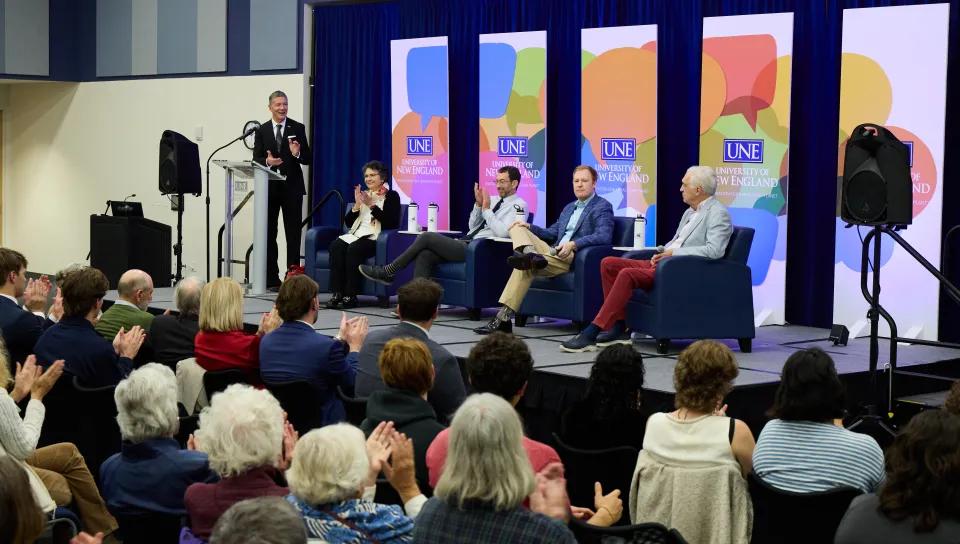 UNE President’s Forum draws record attendance in considering: Can Gen Z attain the American Dream?