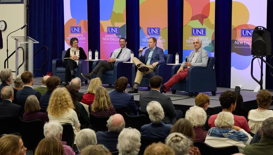 UNE President’s Forum draws record attendance in considering: Can Gen Z attain the American Dream?