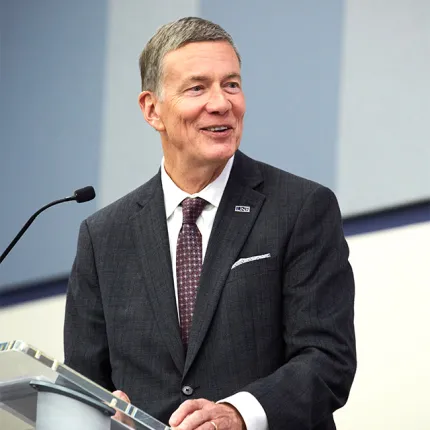 President James Herbert giving opening remarks