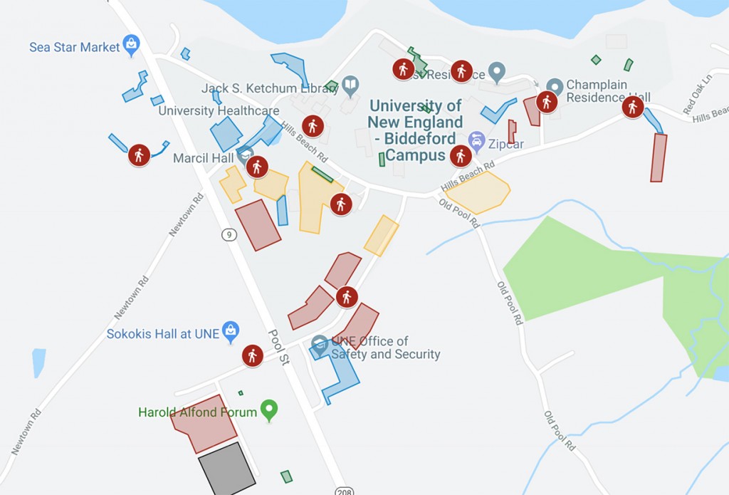 Une Portland Campus Map.