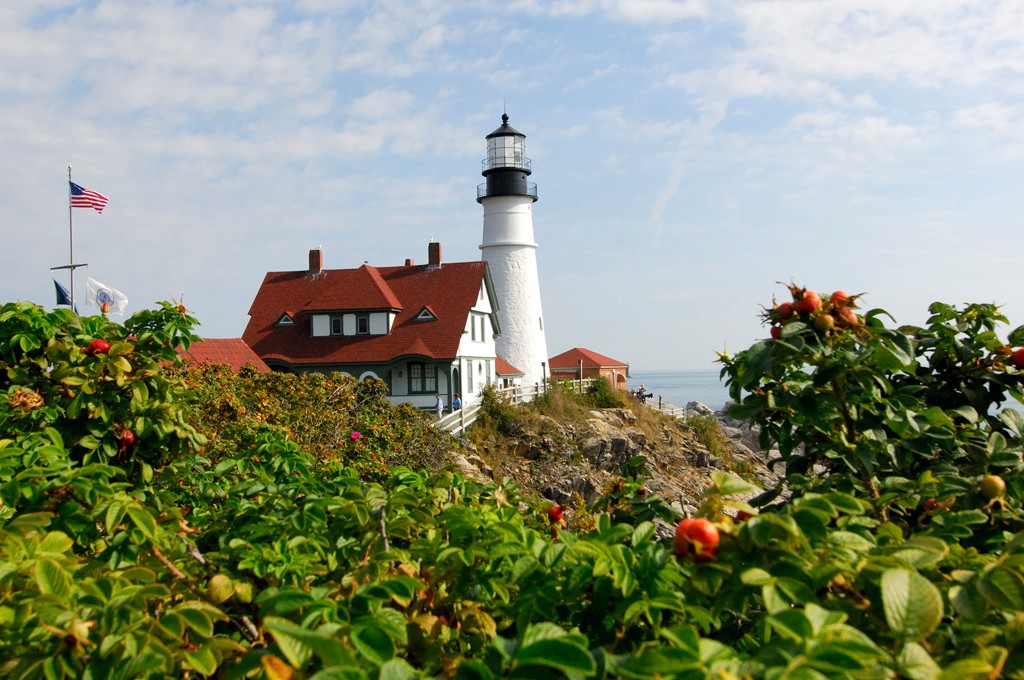 Portland, Maine lighthouse near UNE.