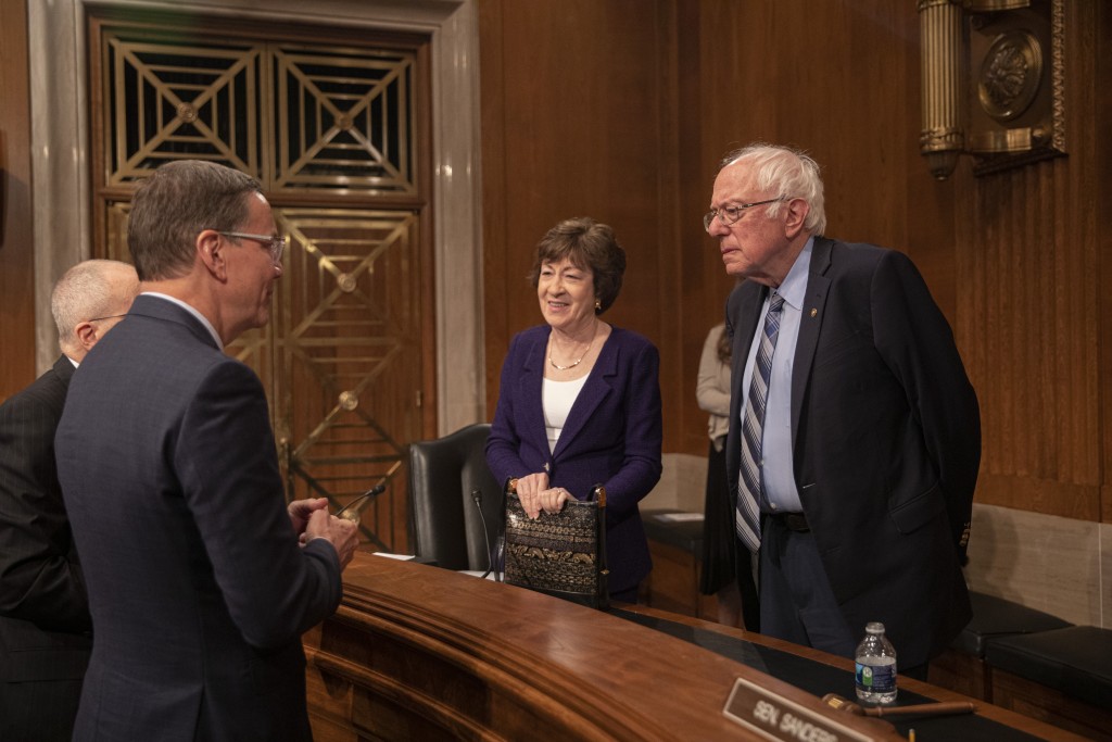 Herbert speaks with Sens. Bernie Sanders and Susan Collins