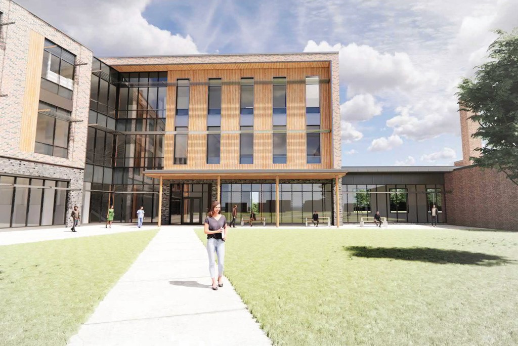 Rendering for new COM building