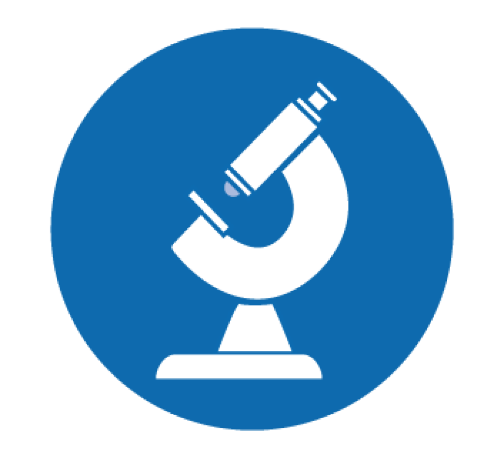 icon depicting a microscope