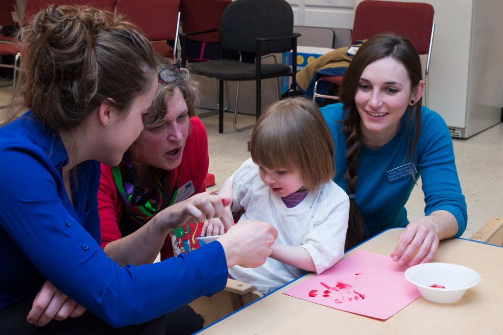 Through Playgroup, UNE future health professionals learn about development, and toddlers learn through play