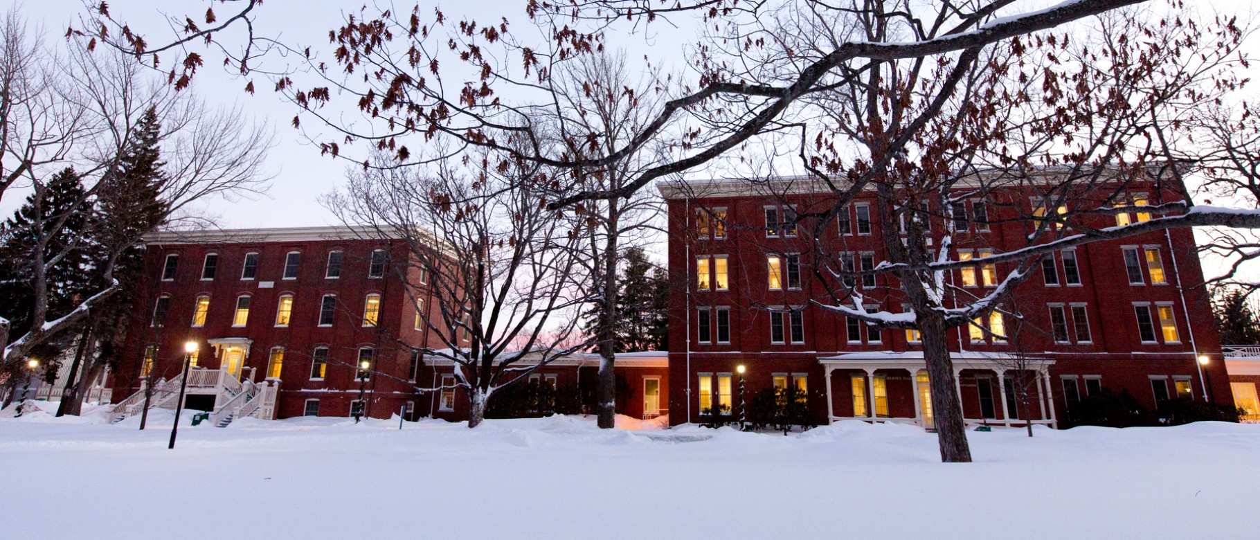 Portland Campus in winter